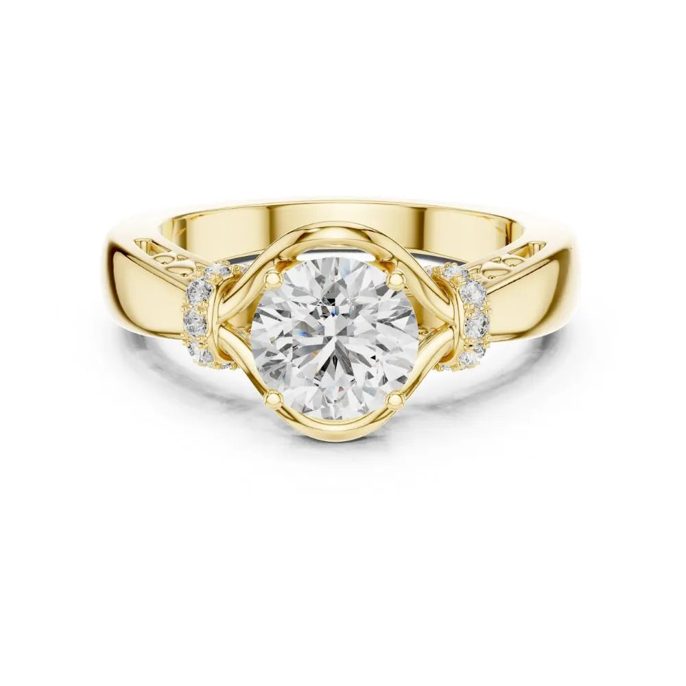 Orynio ORYNIO Infinity Embrace Solitaire Sterling Silver Ring 92.5 silver jewellery