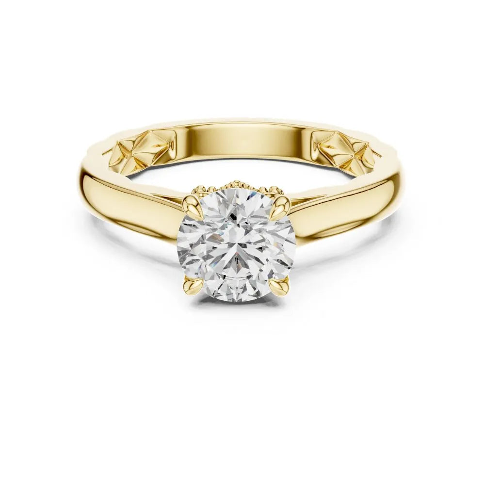 Orynio ORYNIO Aurelia Classic Solitaire Ring in 925 Sterling Silver 92.5 silver jewellery