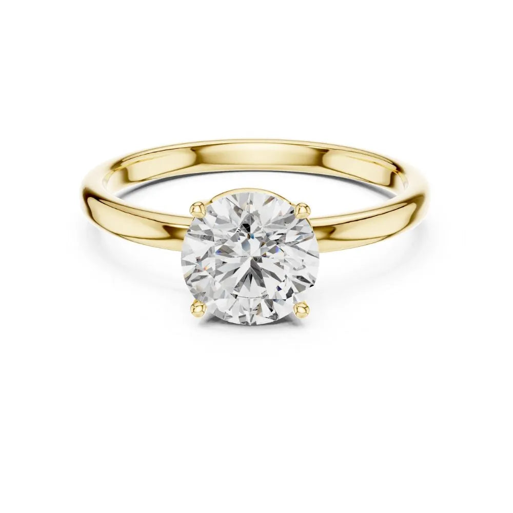 ORYNIO Celestia Solitaire Ring in 925 Sterling Silver