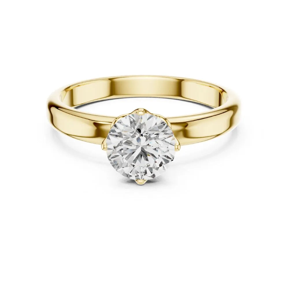 Classic Bezel Solitaire Ring in 925 Sterling Silver | ORYNIO