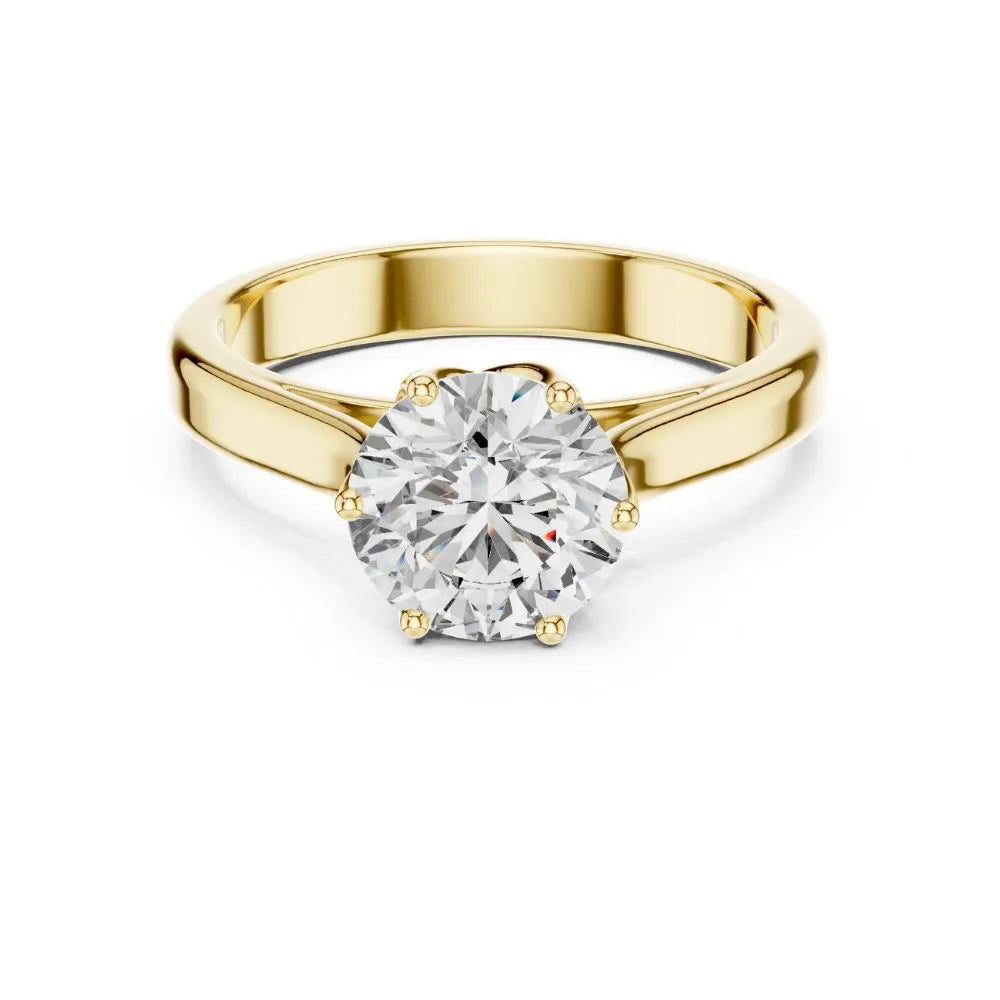 Orynio ORYNIO Celestia Classic Solitaire Engagement Ring in 925 Sterling Silver 92.5 silver jewellery