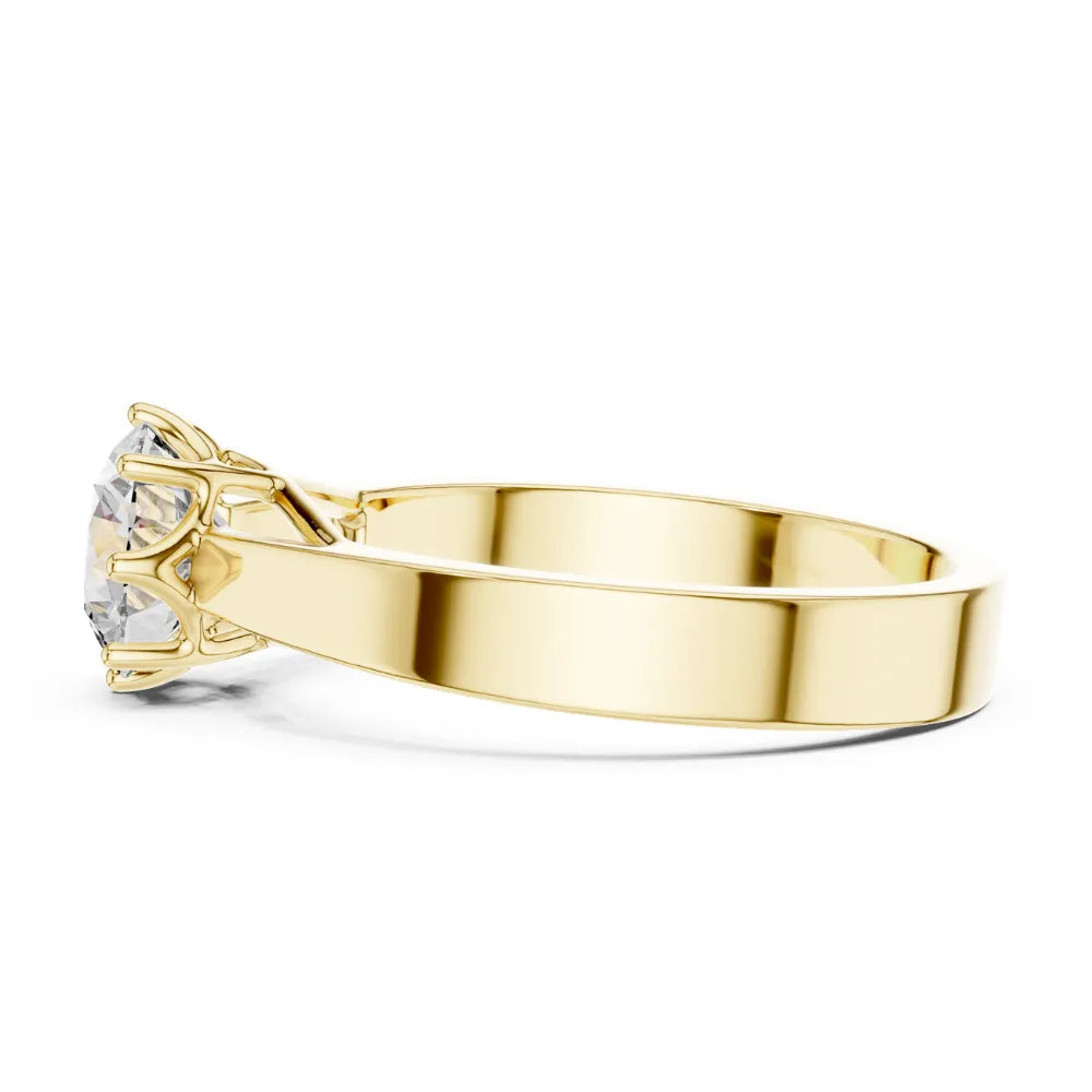 Classic Solitaire Engagement Ring in 925 Sterling Silver | ORYNIO