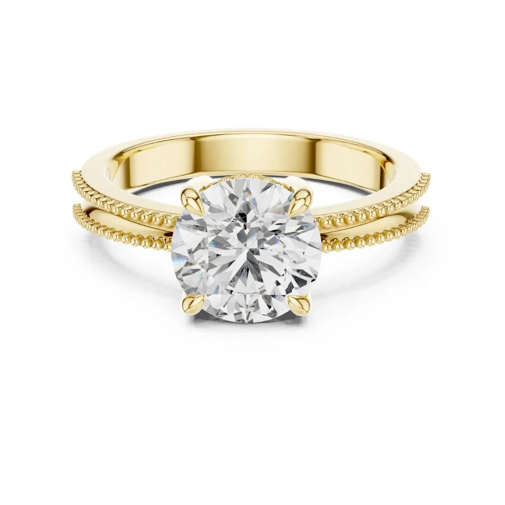 Orynio ORYNIO Luméra Beaded Solitaire Ring in 925 Sterling Silver 92.5 silver jewellery