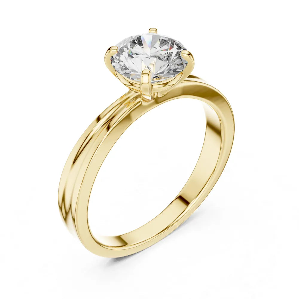 Classic Solitaire Engagement Ring in 925 Sterling Silver | ORYNIO