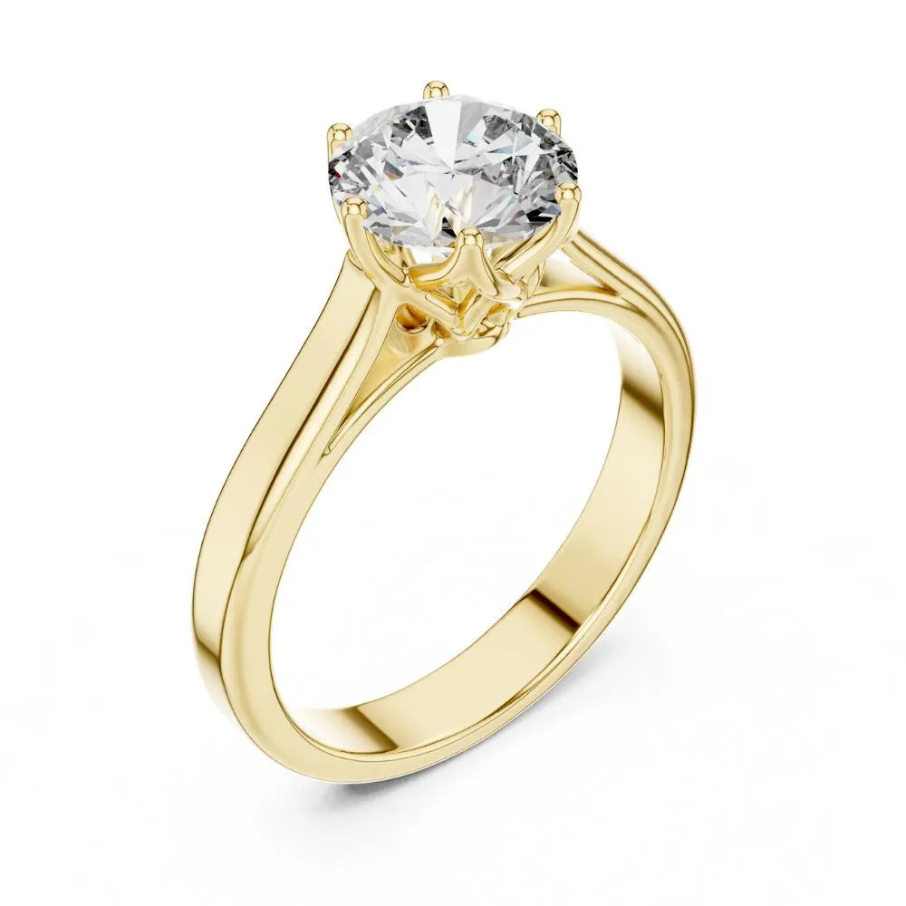 Orynio ORYNIO Celestia Classic Solitaire Engagement Ring in 925 Sterling Silver 92.5 silver jewellery
