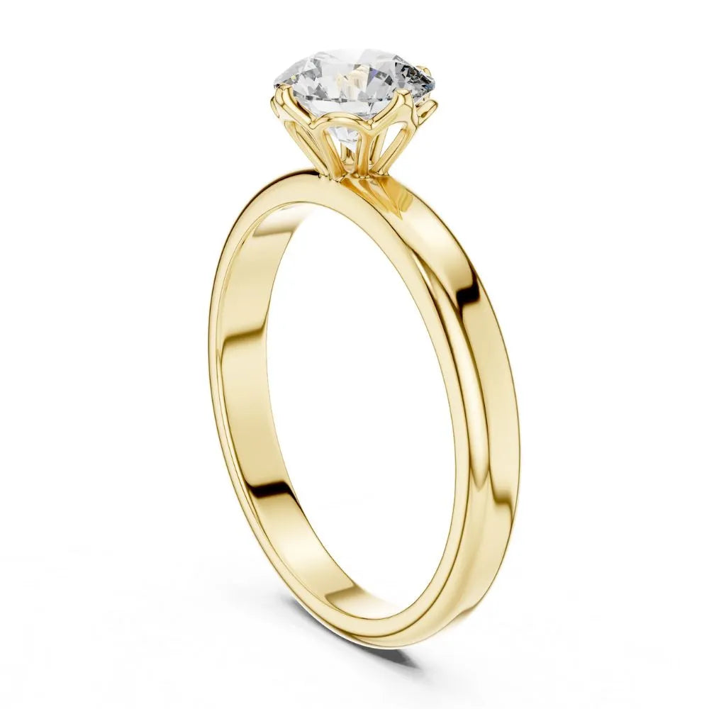 Classic Bezel Solitaire Ring in 925 Sterling Silver | ORYNIO