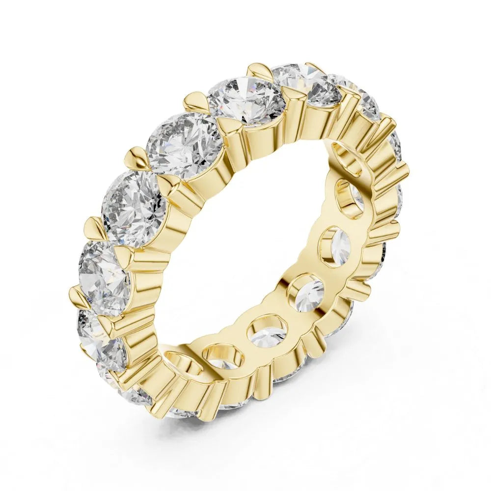 Orynio ORYNIO Celestia Eternal Circle Diamond Band Ring in 925 Sterling Silver 92.5 silver jewellery