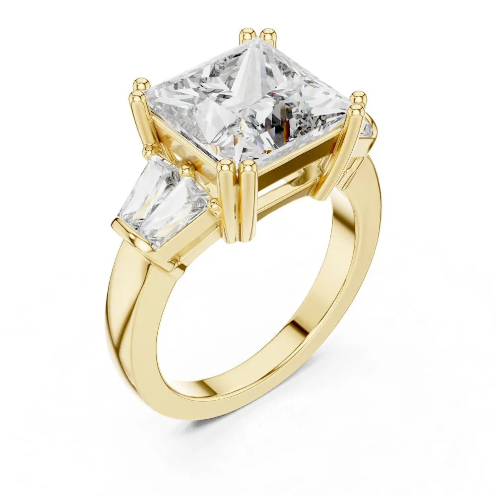 Orynio ORYNIO Imperial Princess Three-Stone Ring in 925 Sterling Silver 92.5 silver jewellery