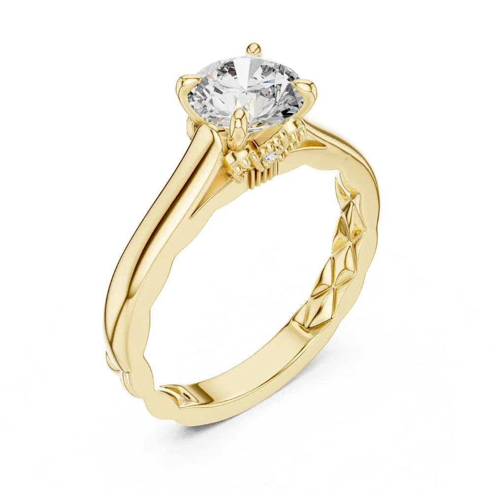 Orynio ORYNIO Aurelia Classic Solitaire Ring in 925 Sterling Silver 92.5 silver jewellery