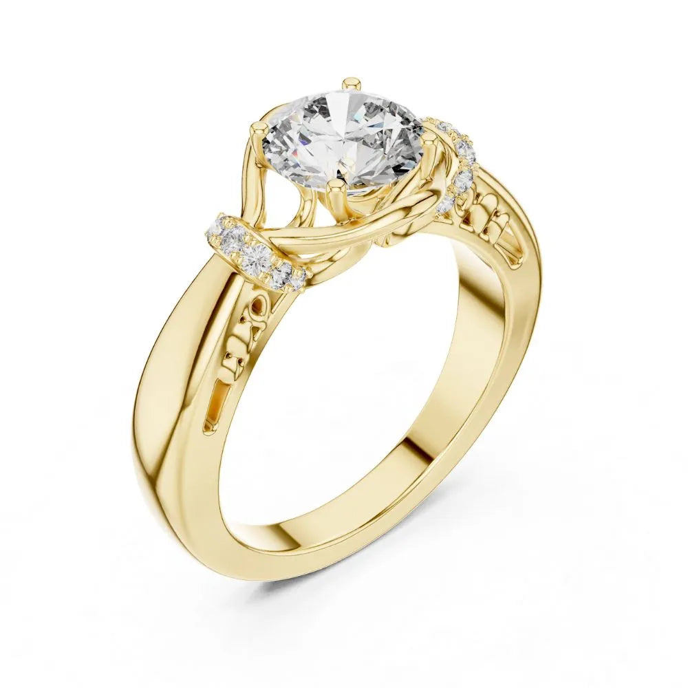 Orynio ORYNIO Infinity Embrace Solitaire Sterling Silver Ring 92.5 silver jewellery