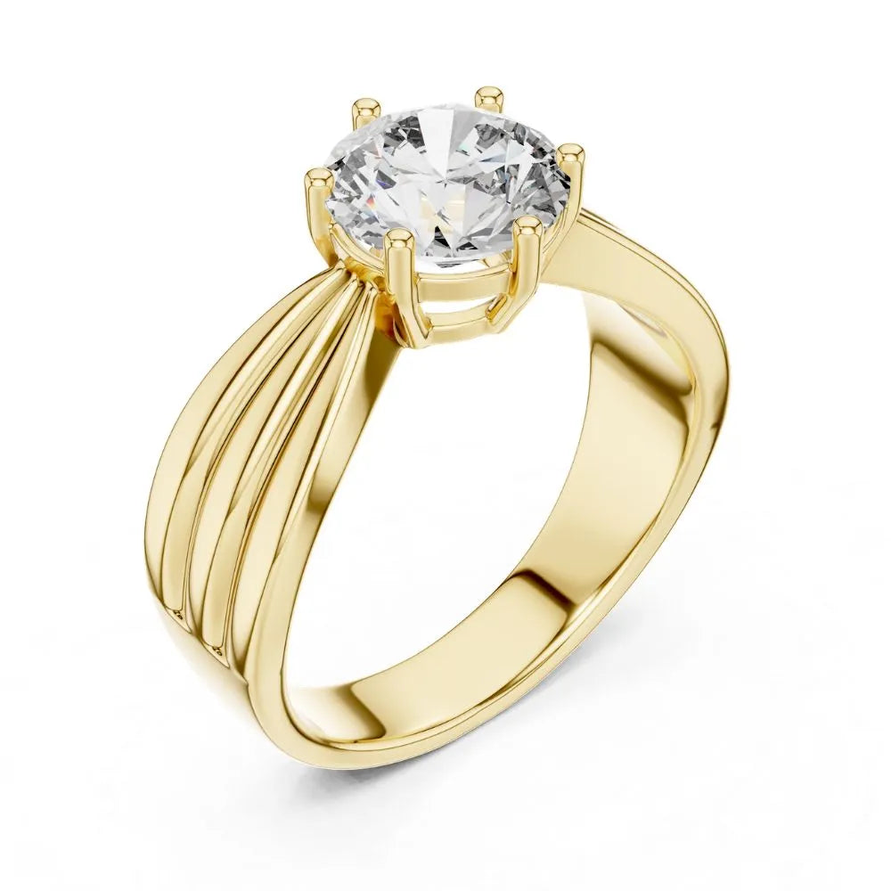 Orynio ORYNIO Imperial Crest Solitaire Sterling Silver Ring 92.5 silver jewellery