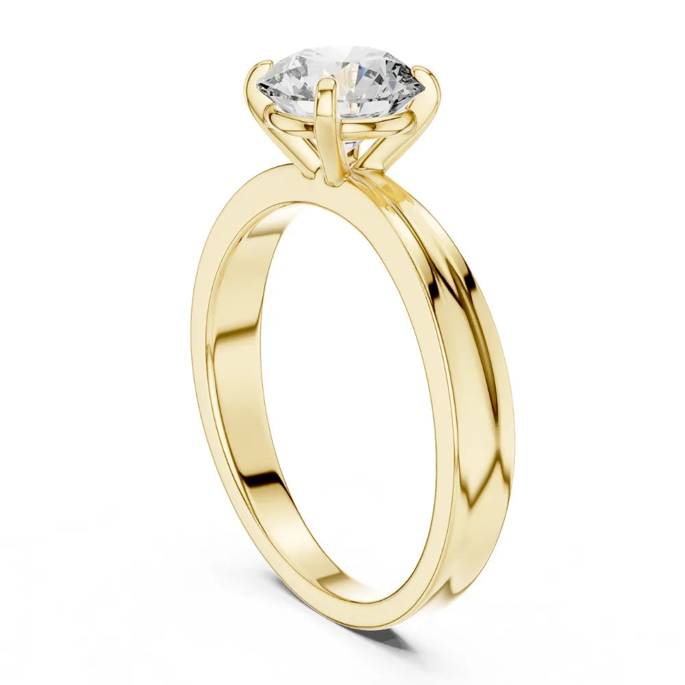 Classic Solitaire Engagement Ring in 925 Sterling Silver | ORYNIO