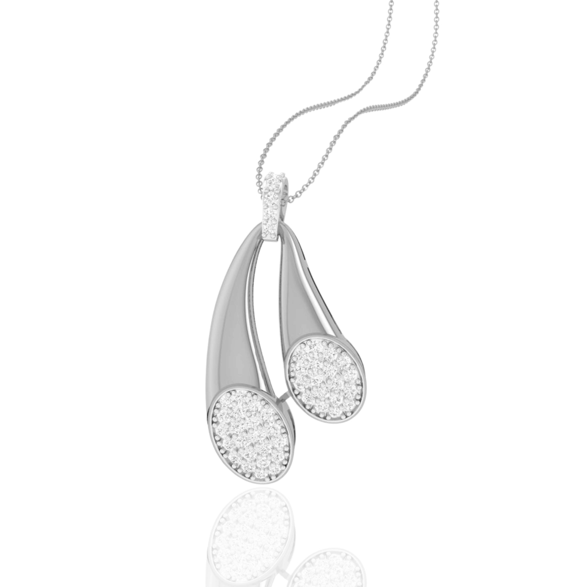 925 Silver Simple Design Women's Chain & Pendant