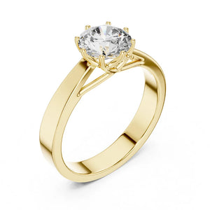 Classic Solitaire Engagement Ring in 925 Sterling Silver | ORYNIO