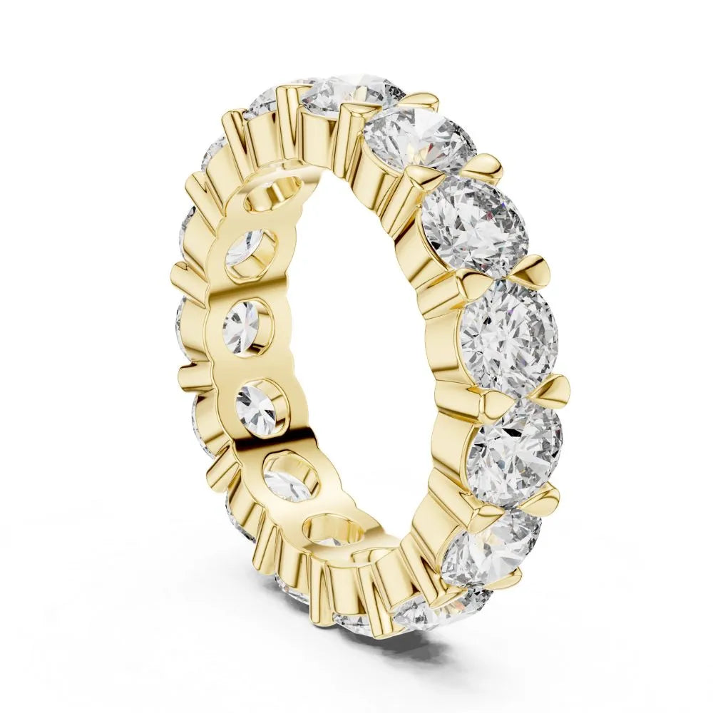 Orynio ORYNIO Celestia Eternal Circle Diamond Band Ring in 925 Sterling Silver 92.5 silver jewellery