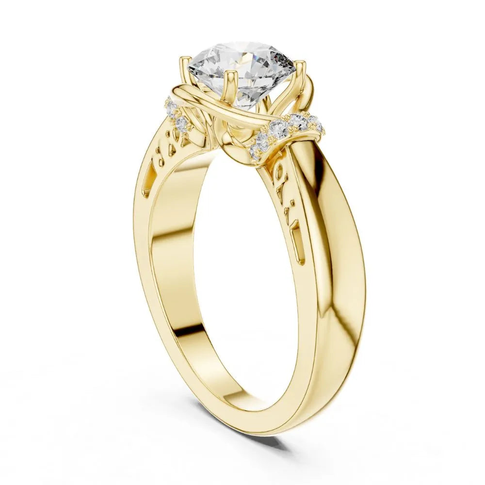 Orynio ORYNIO Infinity Embrace Solitaire Sterling Silver Ring 92.5 silver jewellery