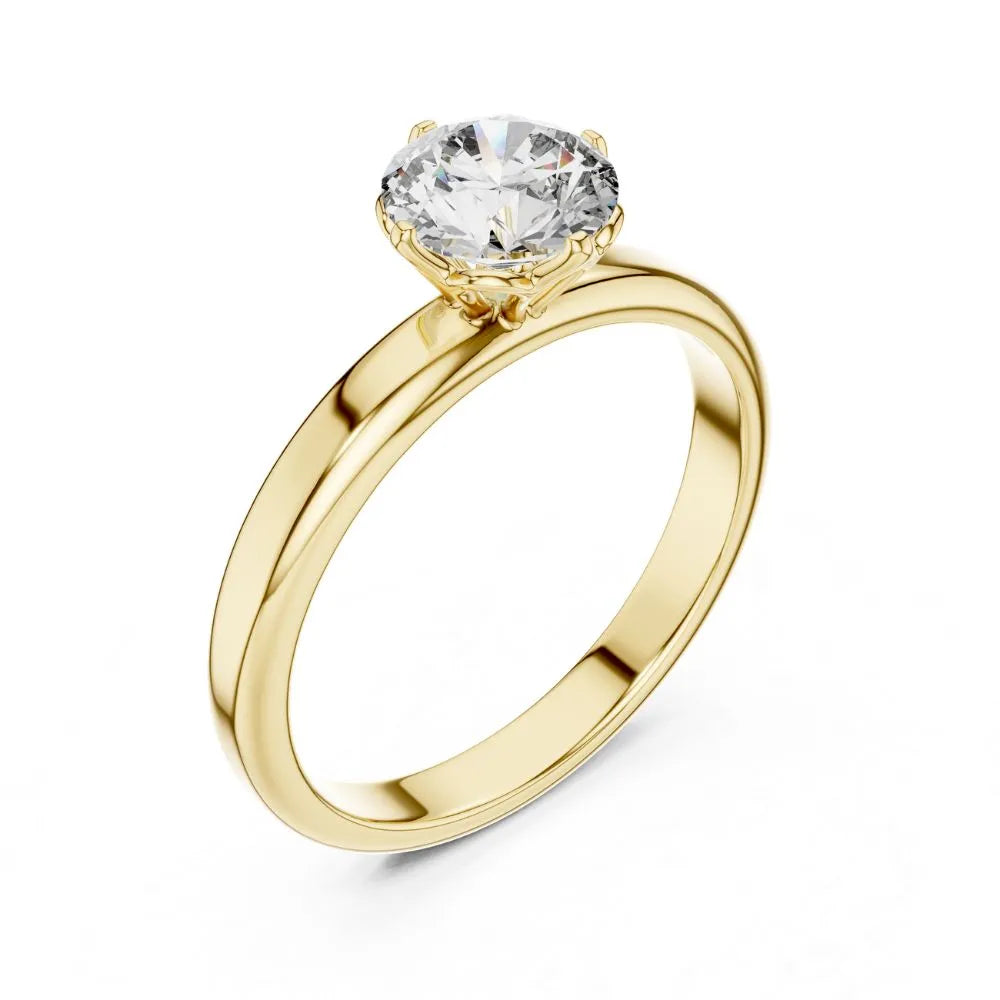 Classic Bezel Solitaire Ring in 925 Sterling Silver | ORYNIO