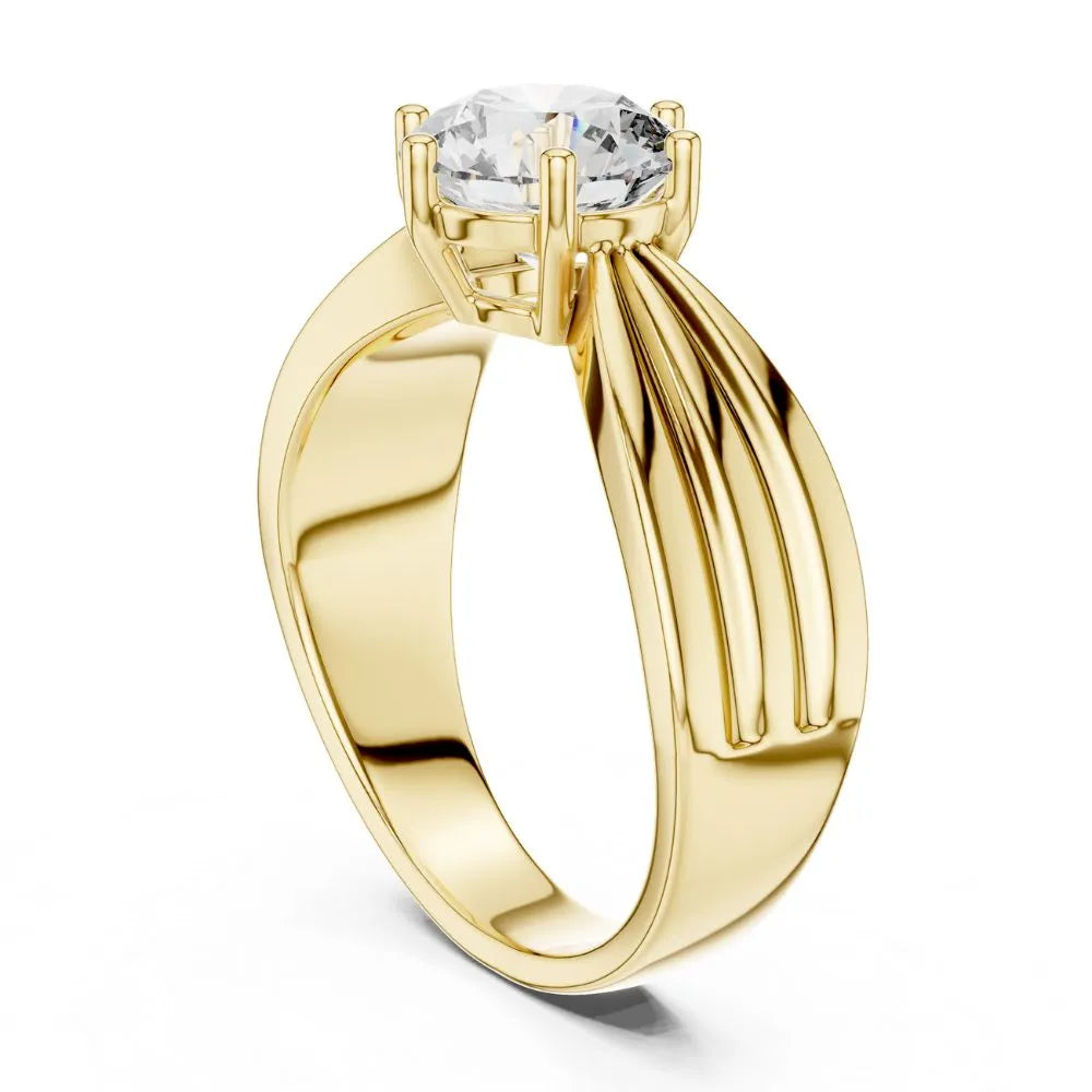 Orynio ORYNIO Imperial Crest Solitaire Sterling Silver Ring 92.5 silver jewellery