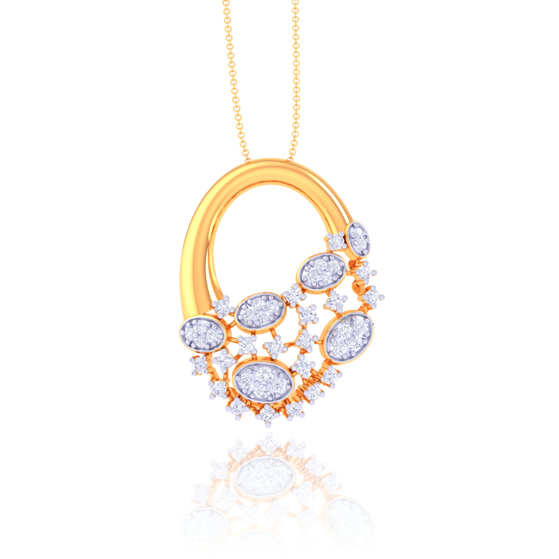 925 Silver Pendant & Chain for Women | Round Design