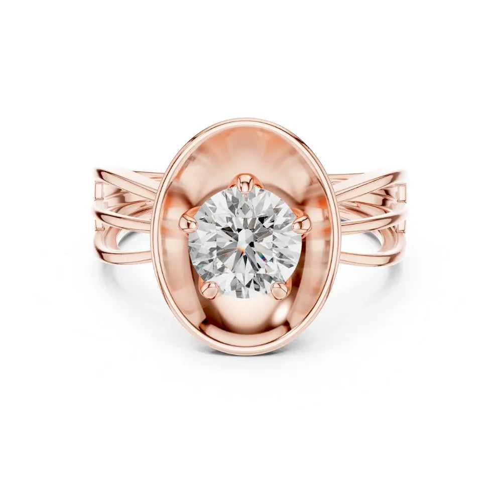 Orynio ORYNIO Celestial Orbit Solitaire Sterling Silver Ring 92.5 silver jewellery