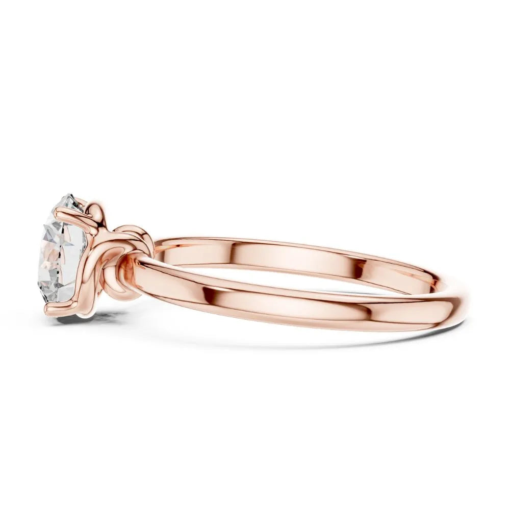 ORYNIO Celestia Solitaire Ring in 925 Sterling Silver