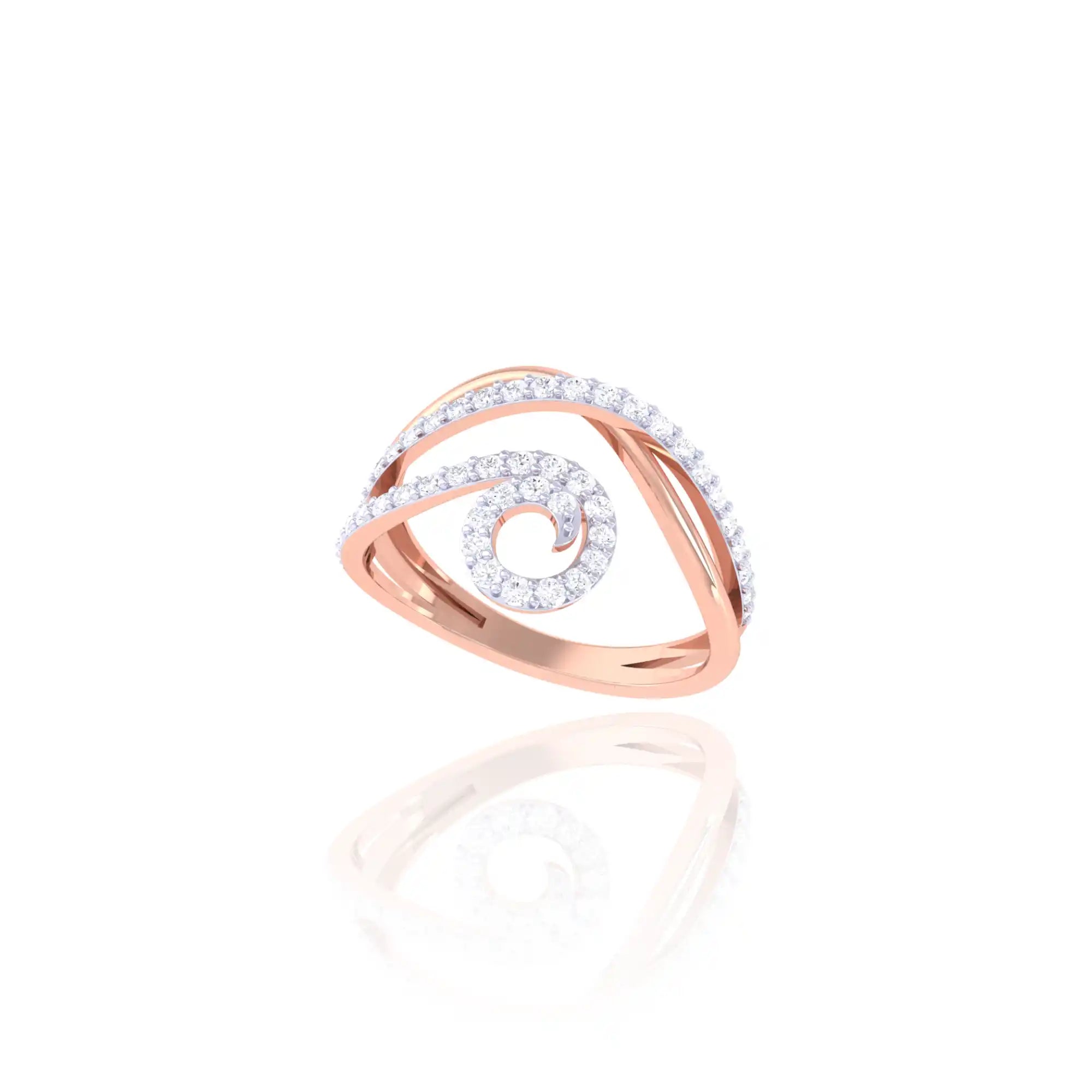 92.5 Sterling Silver Swirl Ring