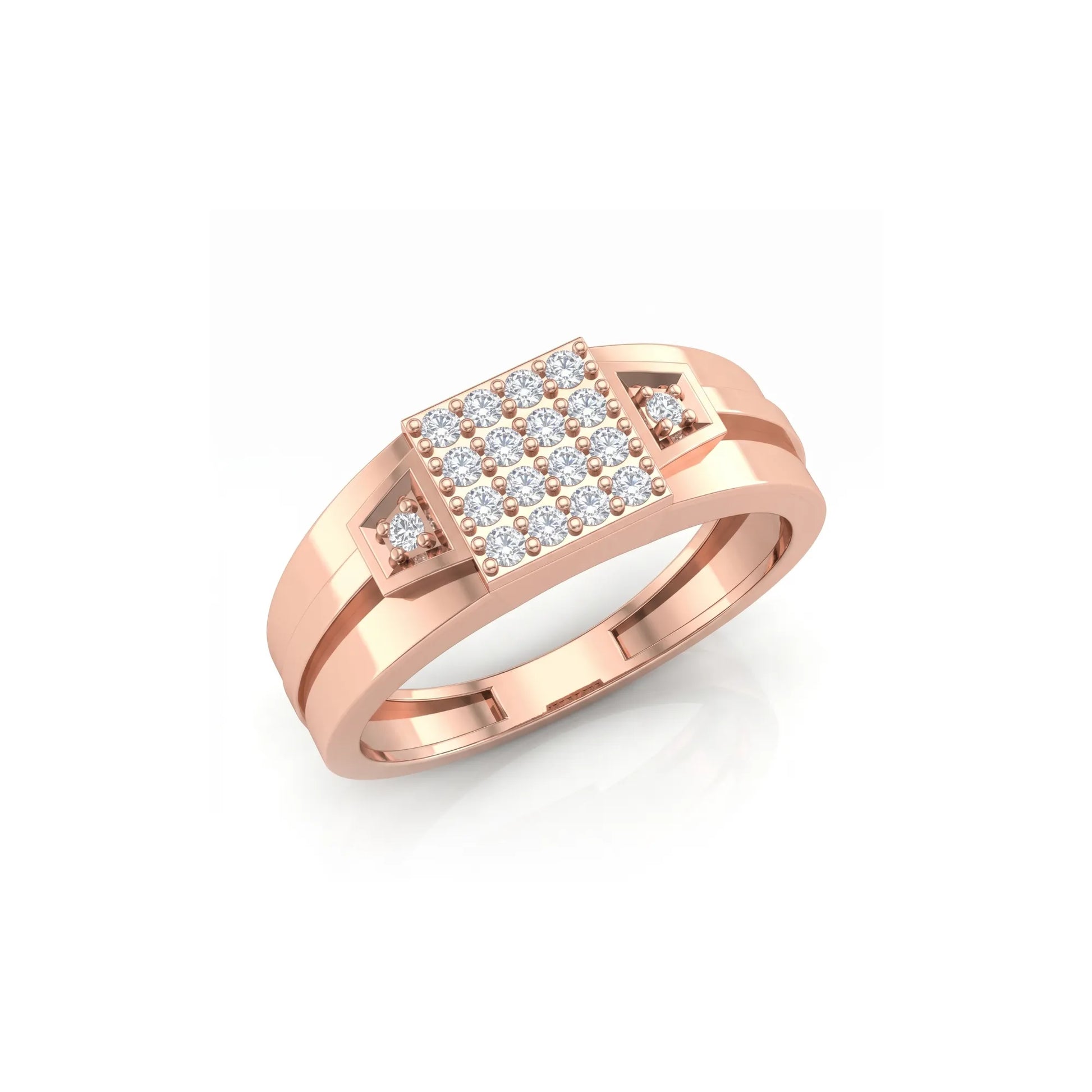 Square Diamond Frame Ring