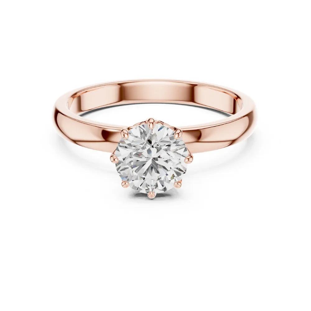 Classic Solitaire Ring in 925 Sterling Silver | ORYNIO