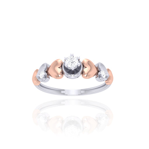 925 Silver Heart Design Solitaire Ring for Women – Elegant & Timeless