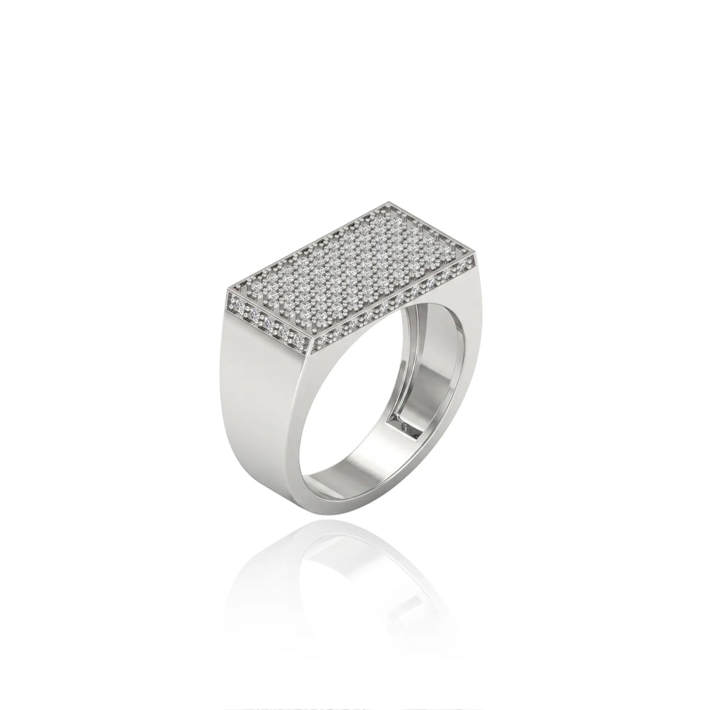 Rectangular Diamond Style Designer Ring