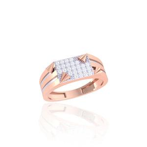 Orynio 925 Silver Men's Pyramid Accent Ring 92.5 silver jewellery