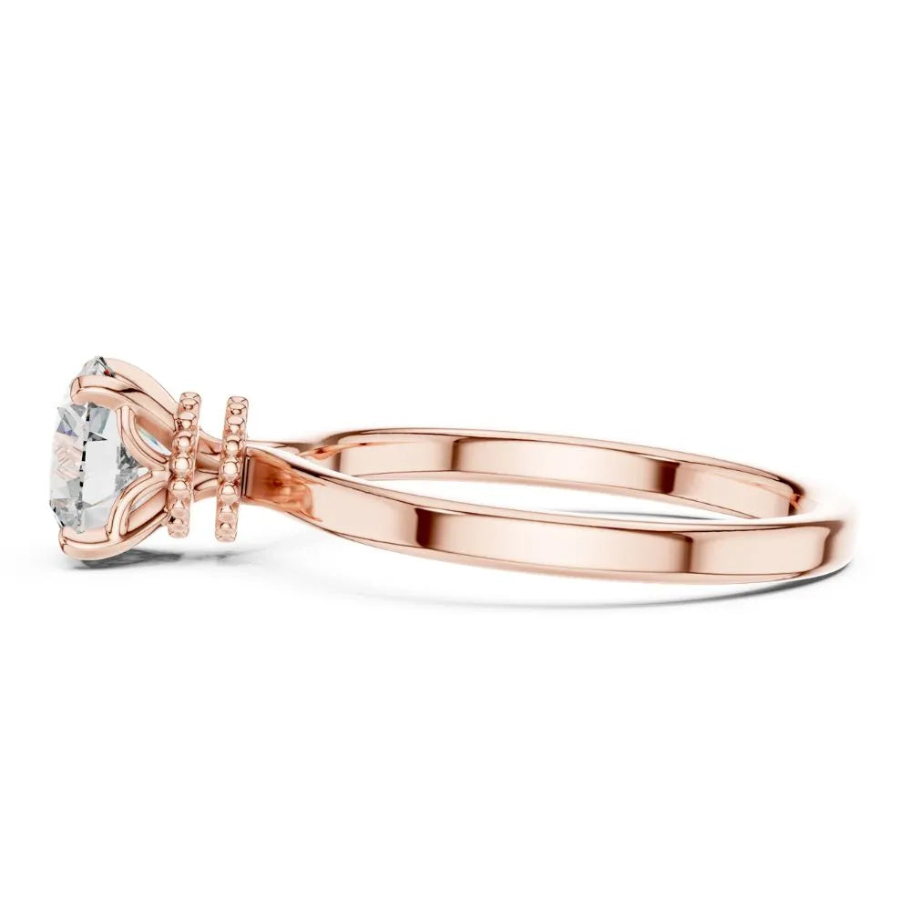 Classic Crown Solitaire Ring in 925 Sterling Silver | ORYNIO