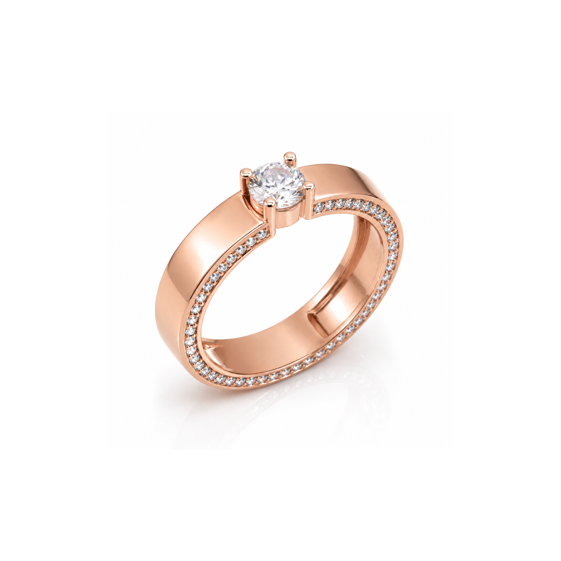 Classic Solitaire Band Ring