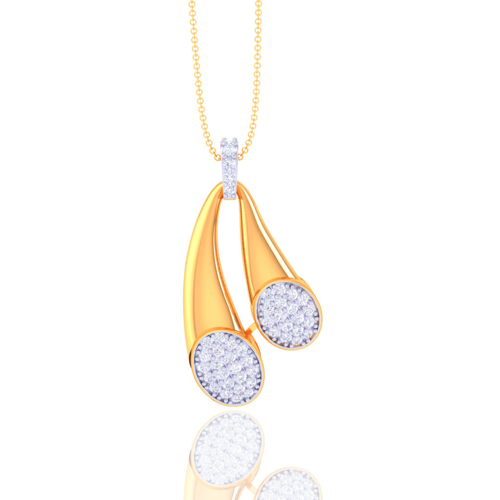 925 Silver Simple Design Women's Chain & Pendant