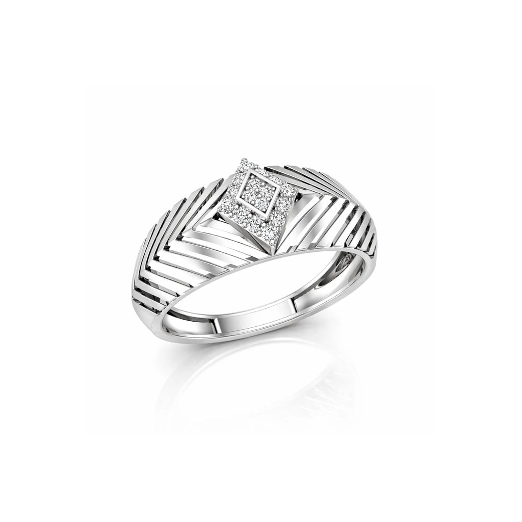 Layered Diamond Square Ring
