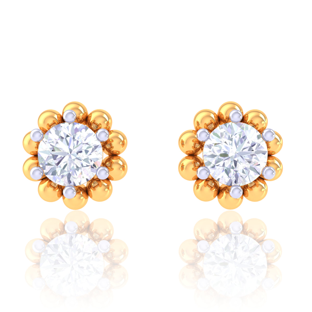 925 Silver Flower Design Women's Earring