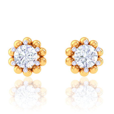 925 Silver Flower Design Women's Earring