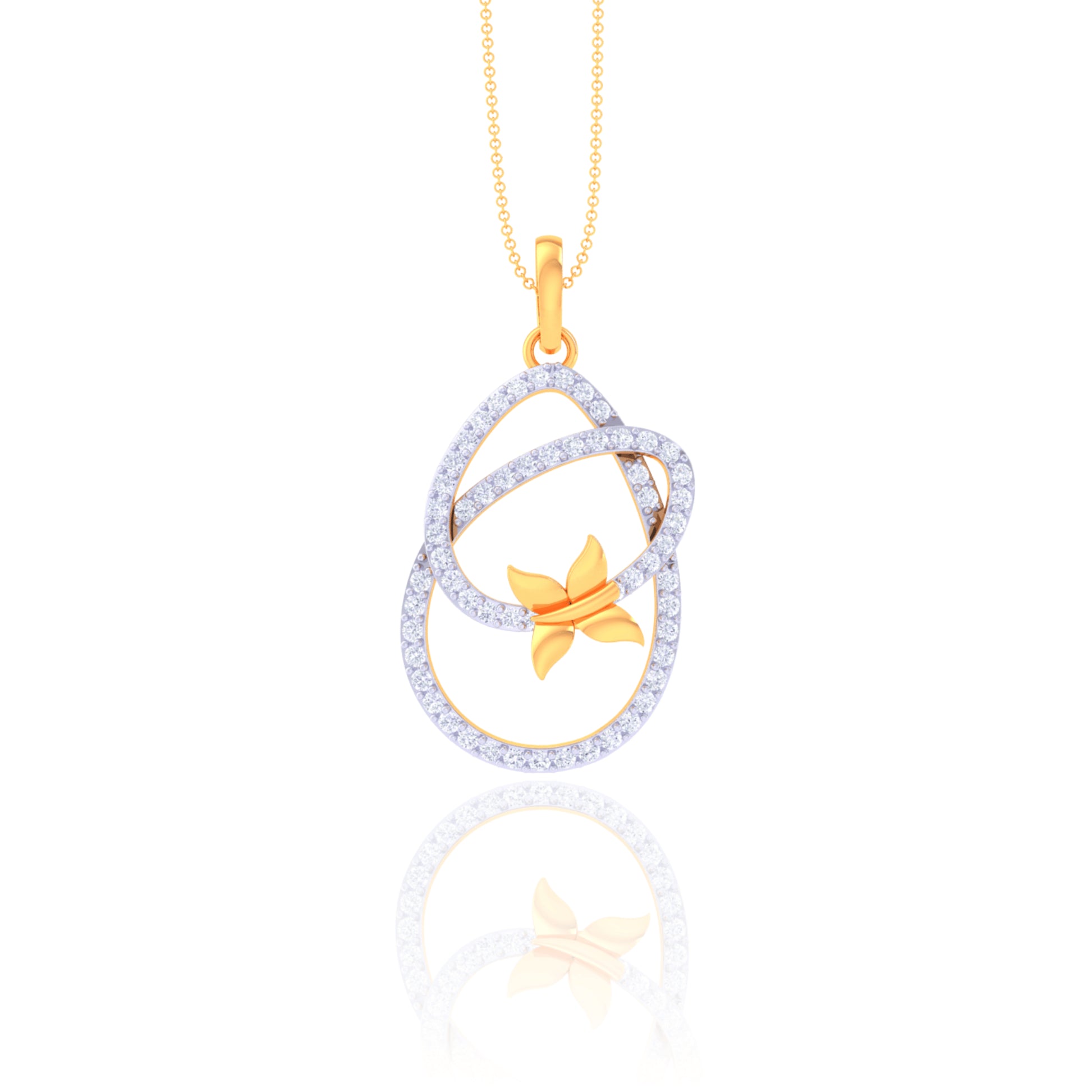 925 Silver Butterfly Pendant & Chain for Women | Elegant