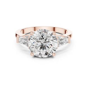 Orynio ORYNIO Radiant Harmony Three-Stone Solitaire Ring in 925 Sterling Silver 92.5 silver jewellery