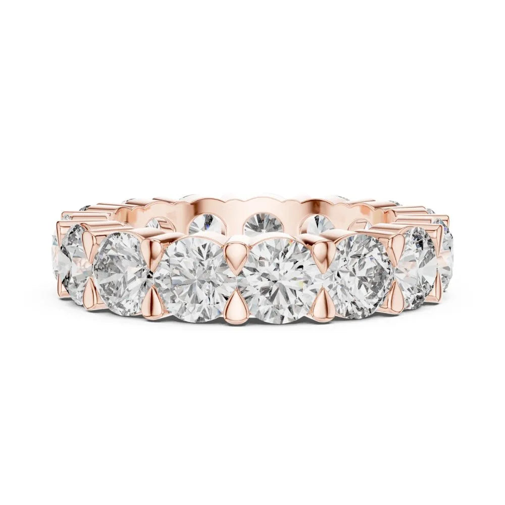 Orynio ORYNIO Celestia Eternal Circle Diamond Band Ring in 925 Sterling Silver 92.5 silver jewellery