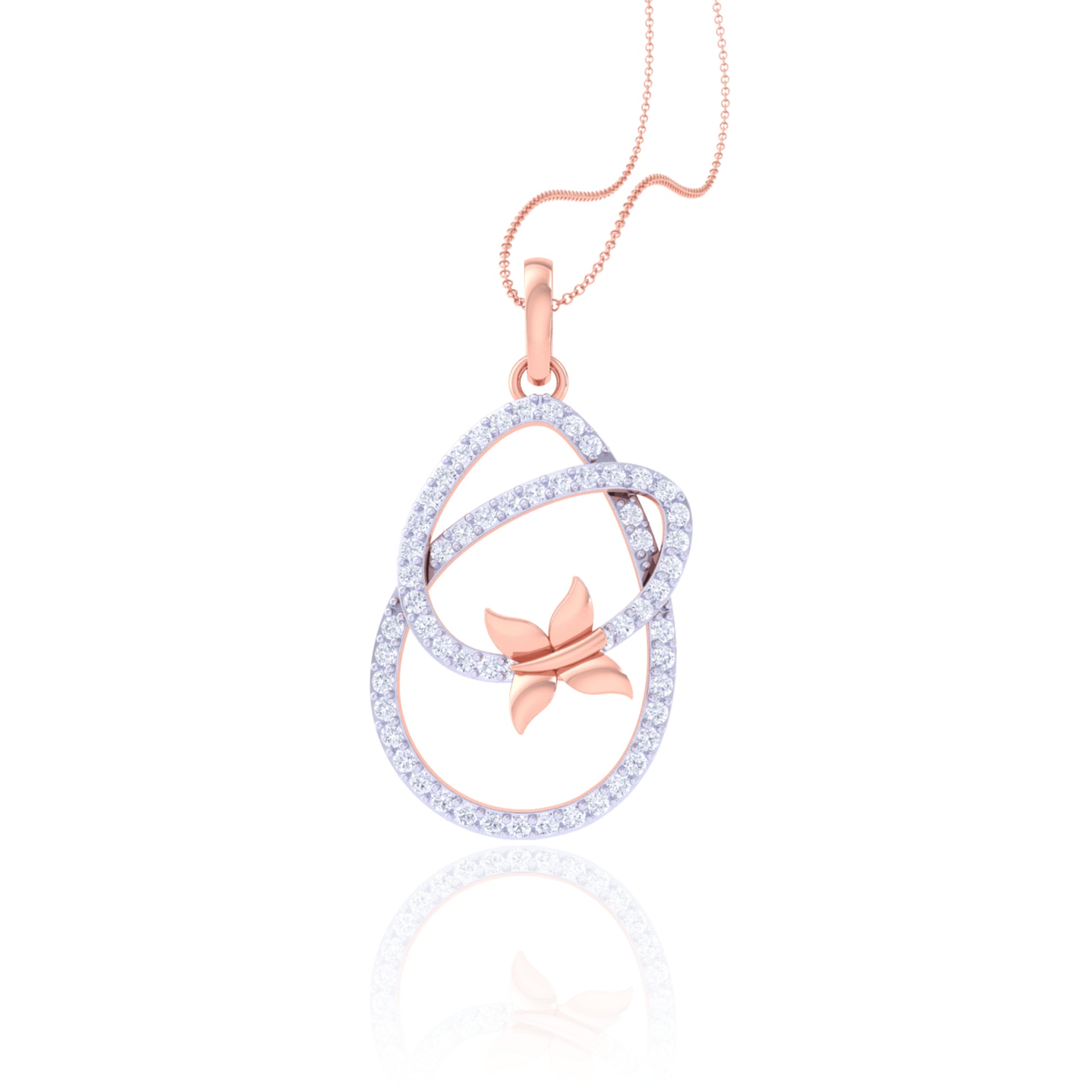 925 Silver Butterfly Pendant & Chain for Women | Elegant