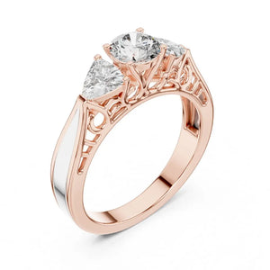 Orynio ORYNIO Heritage Three Stone Ring in 925 Sterling Silver 92.5 silver jewellery