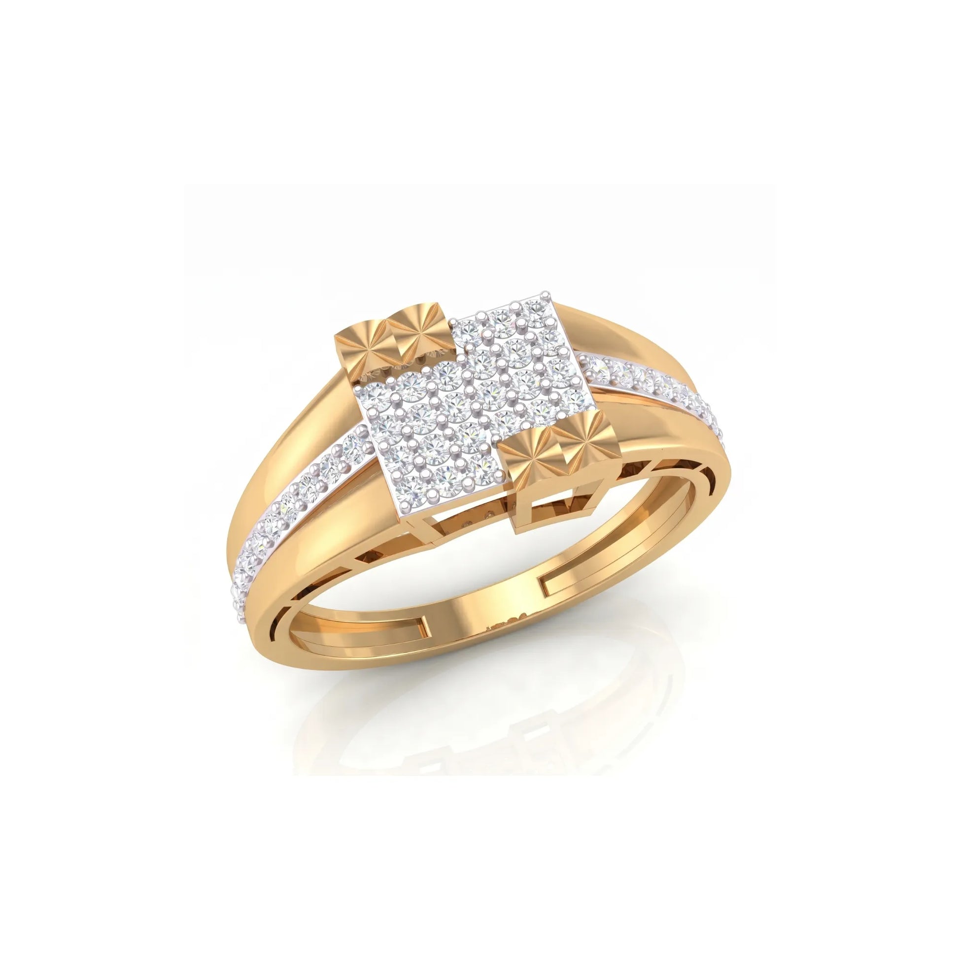 Square Diamond Ring