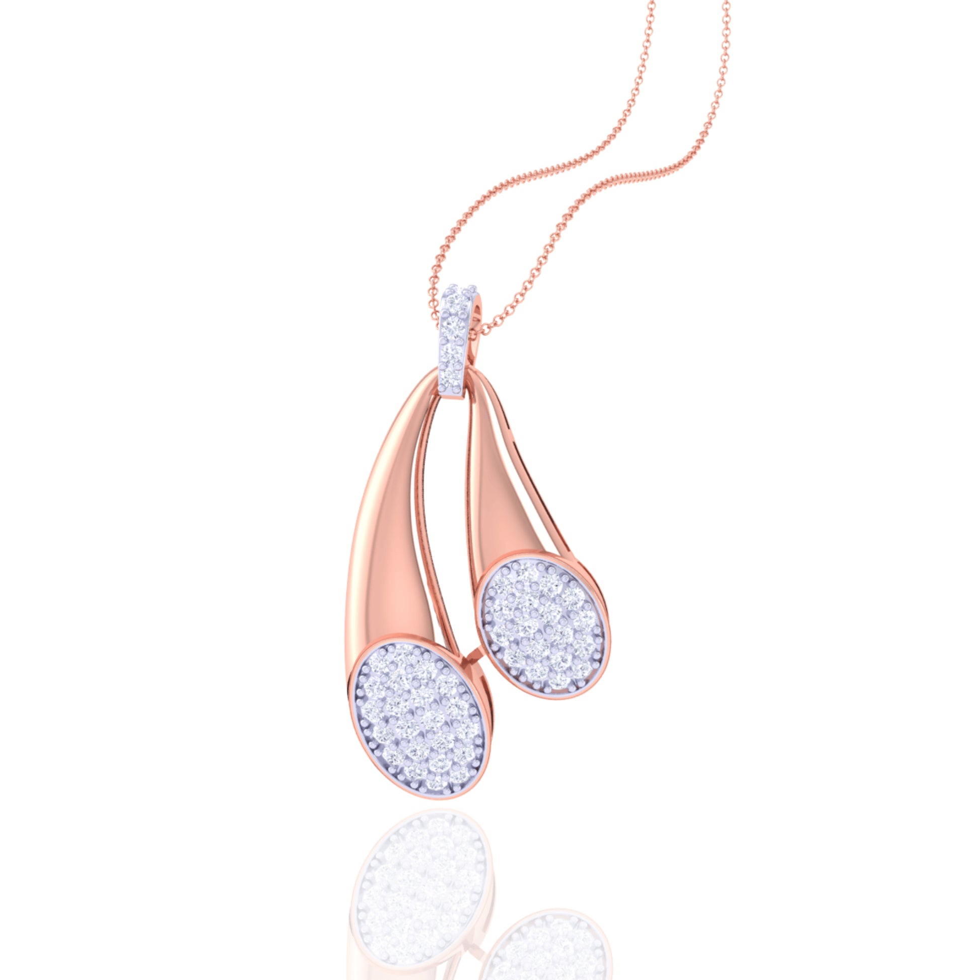 925 Silver Simple Design Women's Chain & Pendant