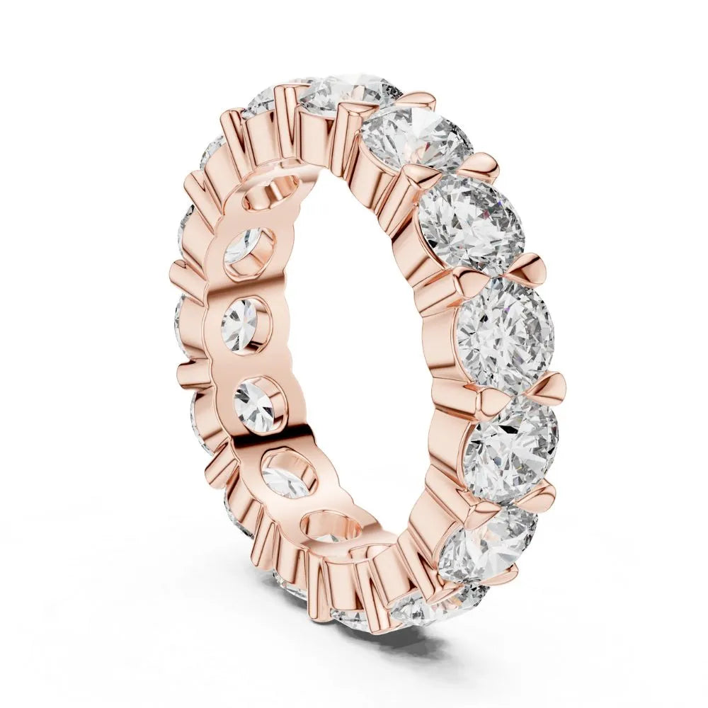 Orynio ORYNIO Celestia Eternal Circle Diamond Band Ring in 925 Sterling Silver 92.5 silver jewellery