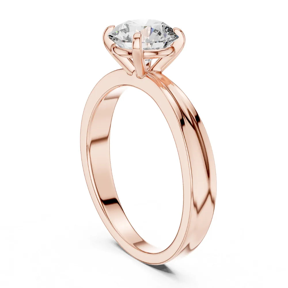 Classic Solitaire Engagement Ring in 925 Sterling Silver | ORYNIO
