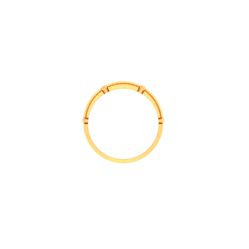 Gold hoop earring on a white background