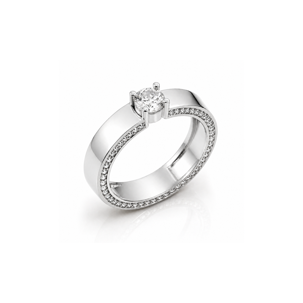 Classic Solitaire Band Ring
