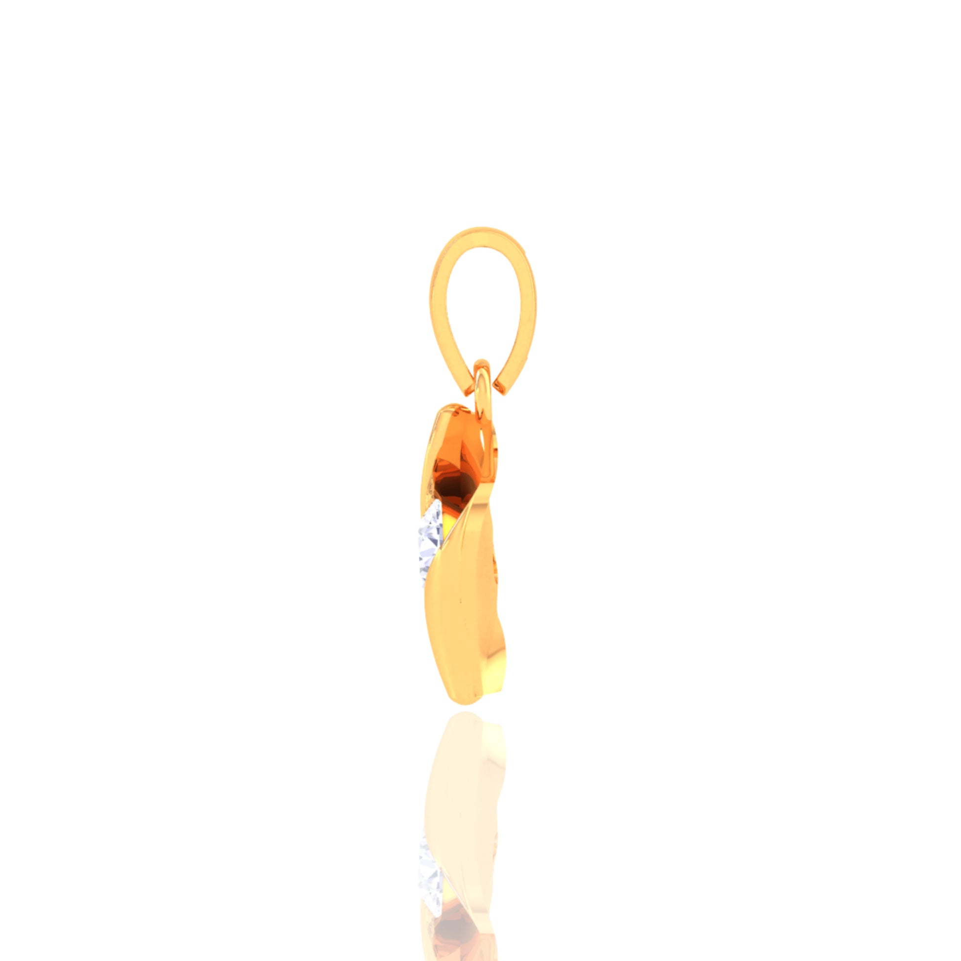 925 Silver Single Stone Light Design Women's Chain & Pendant – Elegant Minimalist Jewelry
