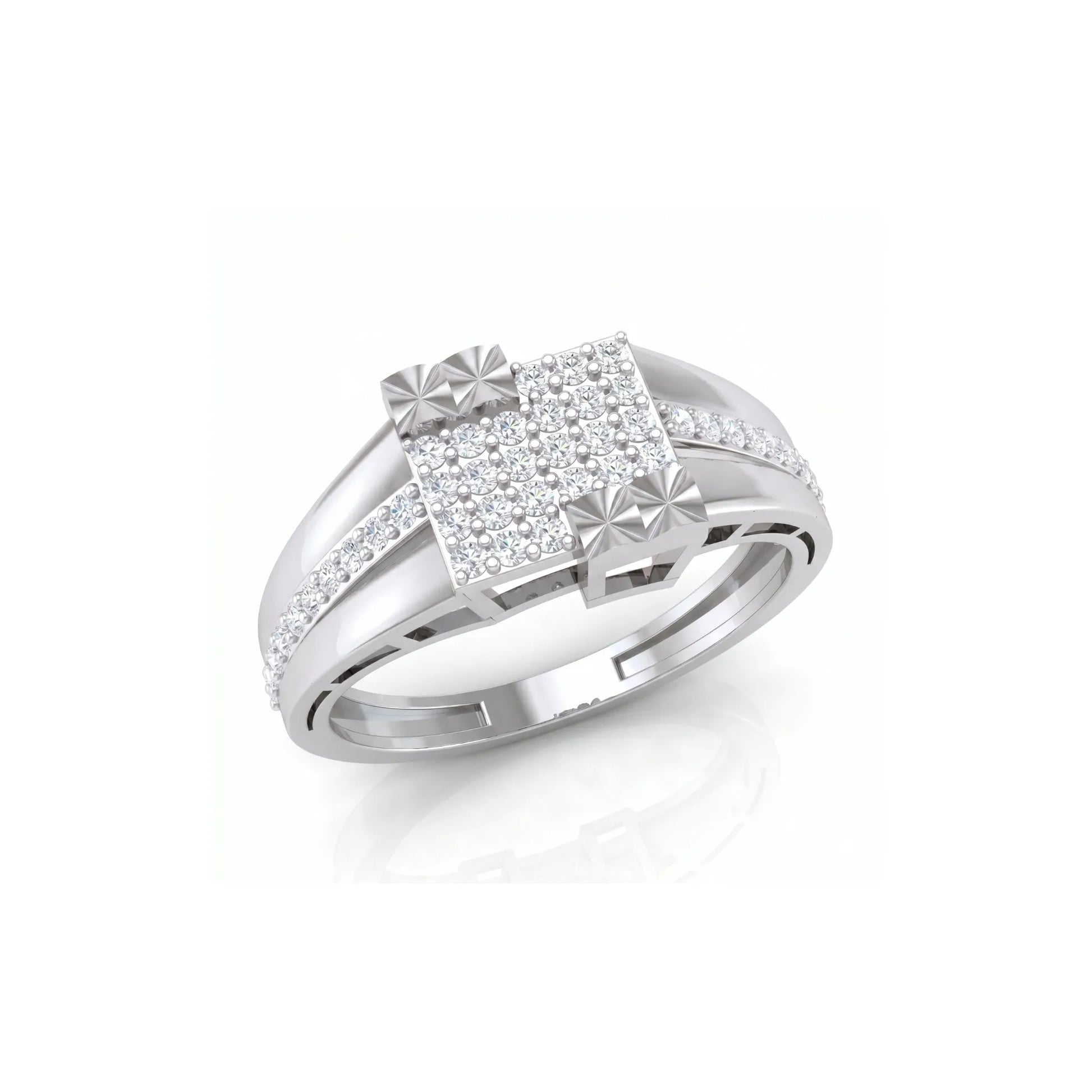 Square Diamond Ring